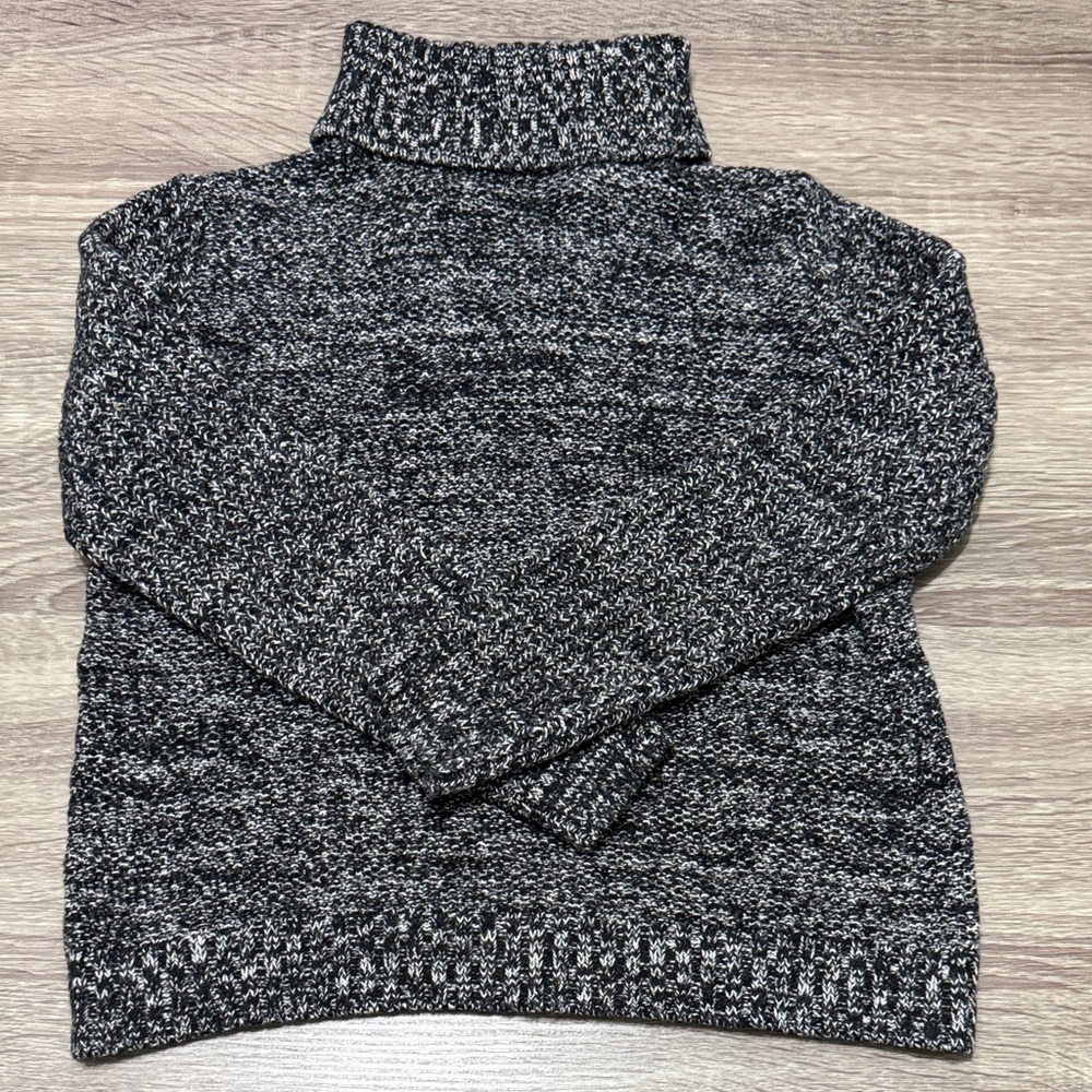 Merona Cozy Black and Gray Turtleneck Sweater S/P